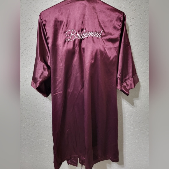 Purple bridesmaid robe - Picture 3 of 5